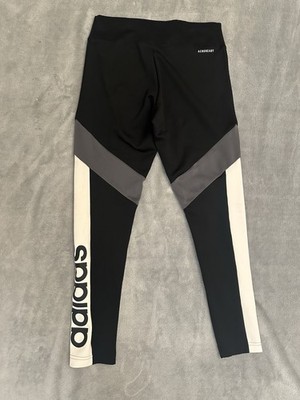 Adidas Design2 Move Colorblock High-Rise in black/white/grey with AEROREADY tech