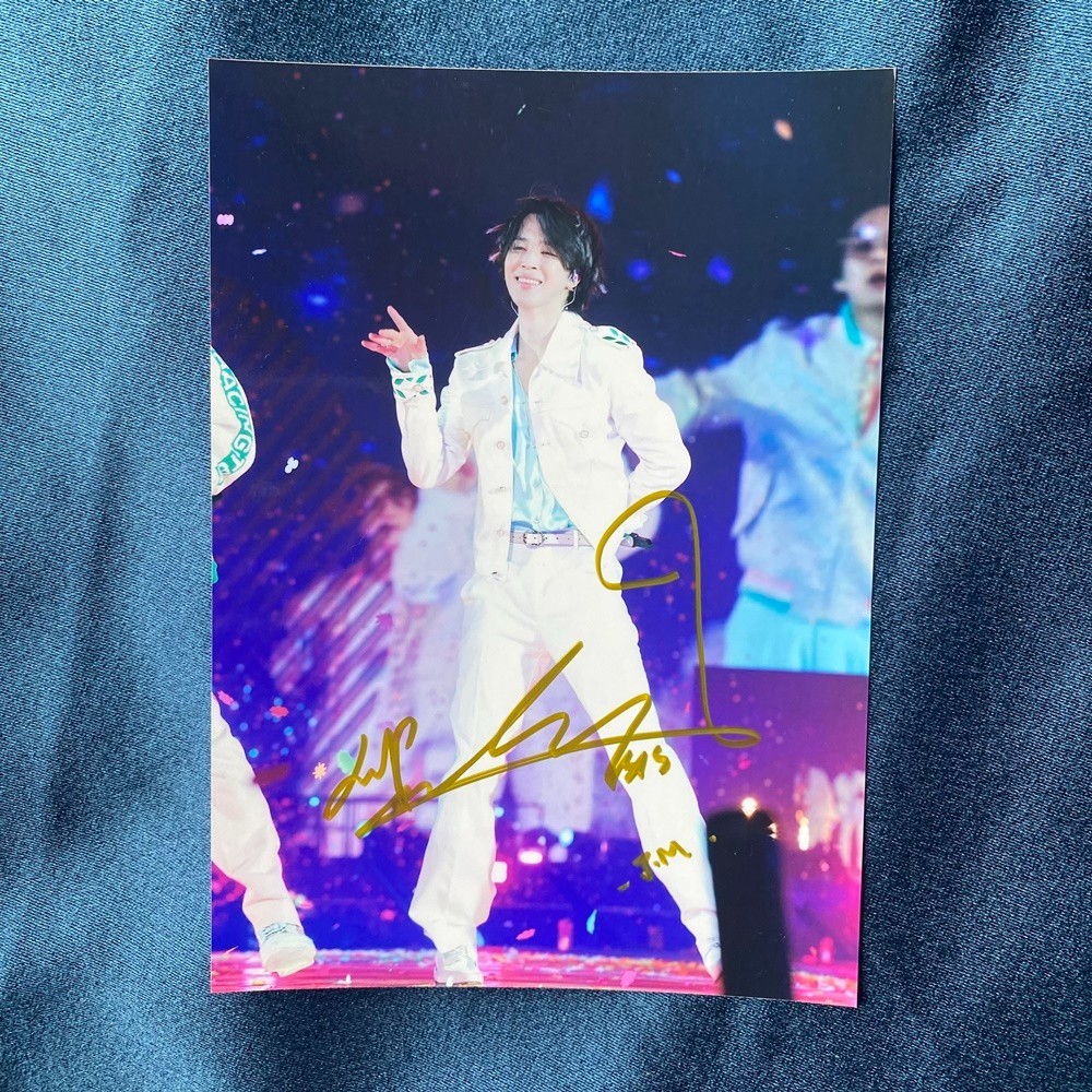 BTS Jimin ジミン　直筆サイン入り　Autographed card BTS JIMIN AUTOGRAPHED SIGNED PHOTO K-POP COLLECTION 5*7 202501 | eBay