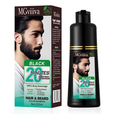 200ml Beard Hair Color Dye Tint Moustache Black Darkening beard Shampoo