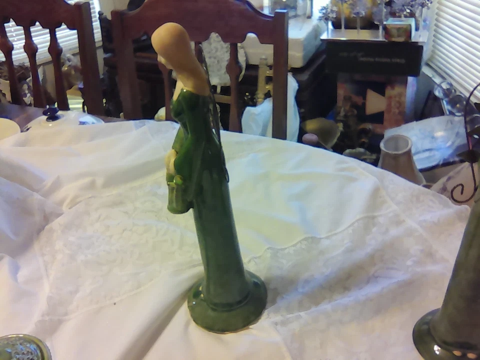 Набор из 2 садовых ворот дизайн зеленые садовые ангелы с металлическими крыльями - Изображение 3 из 4