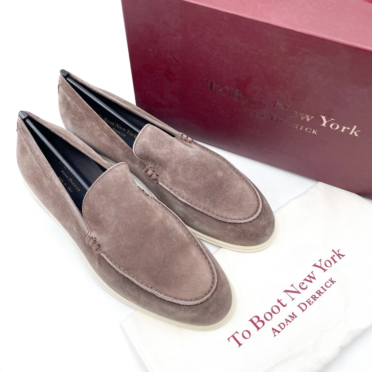 To Boot New York Adam Derrick Mens Grey Suede Driving Penny Loafers Size 9 Ronny Navy Aero Calf Suede Men main image 2
