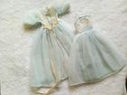 Vtg 1960's Barbie Sleeping Pretty Blue Sheer Robe And Nightgown Set Please Read