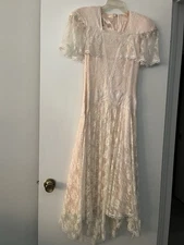 Vintage 1989 Lace Gunne Sax Dress By Jessica McClintock
