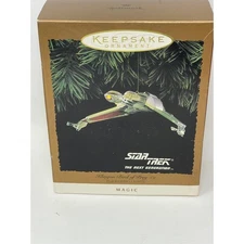 1994 Hallmark Metal Ornament Klingon Bird Of Prey Star Trek The Next Generation