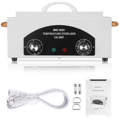 Soiiw High Temperature Sterilizer Autoclave Machine 110V 300W Nail Tool Steriliz