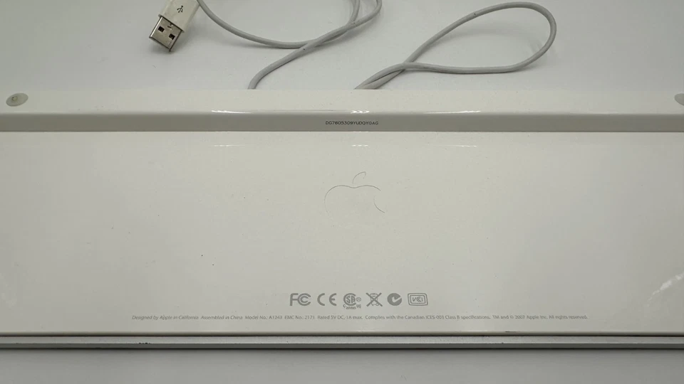 Apple Keyboard - Modell A1243 - USB - Silber - defekt - Bild 4 von 4