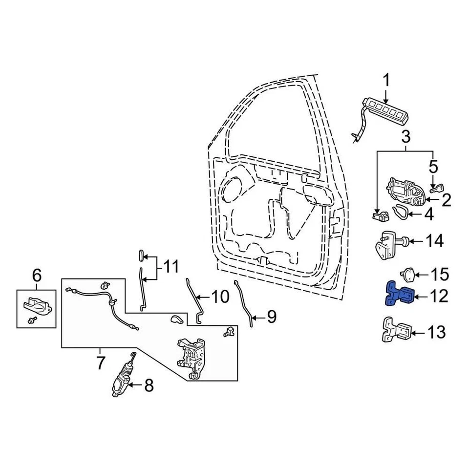 For Lincoln Navigator 98-17 Lincoln F65Z1522801AA Front Left Upper Door Hinge — 第 3/3 张图片