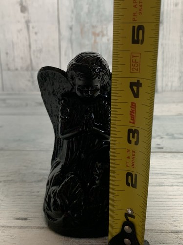 Boyd Large Glass Praying Angel Black Color Marked - Picture 2 of 8