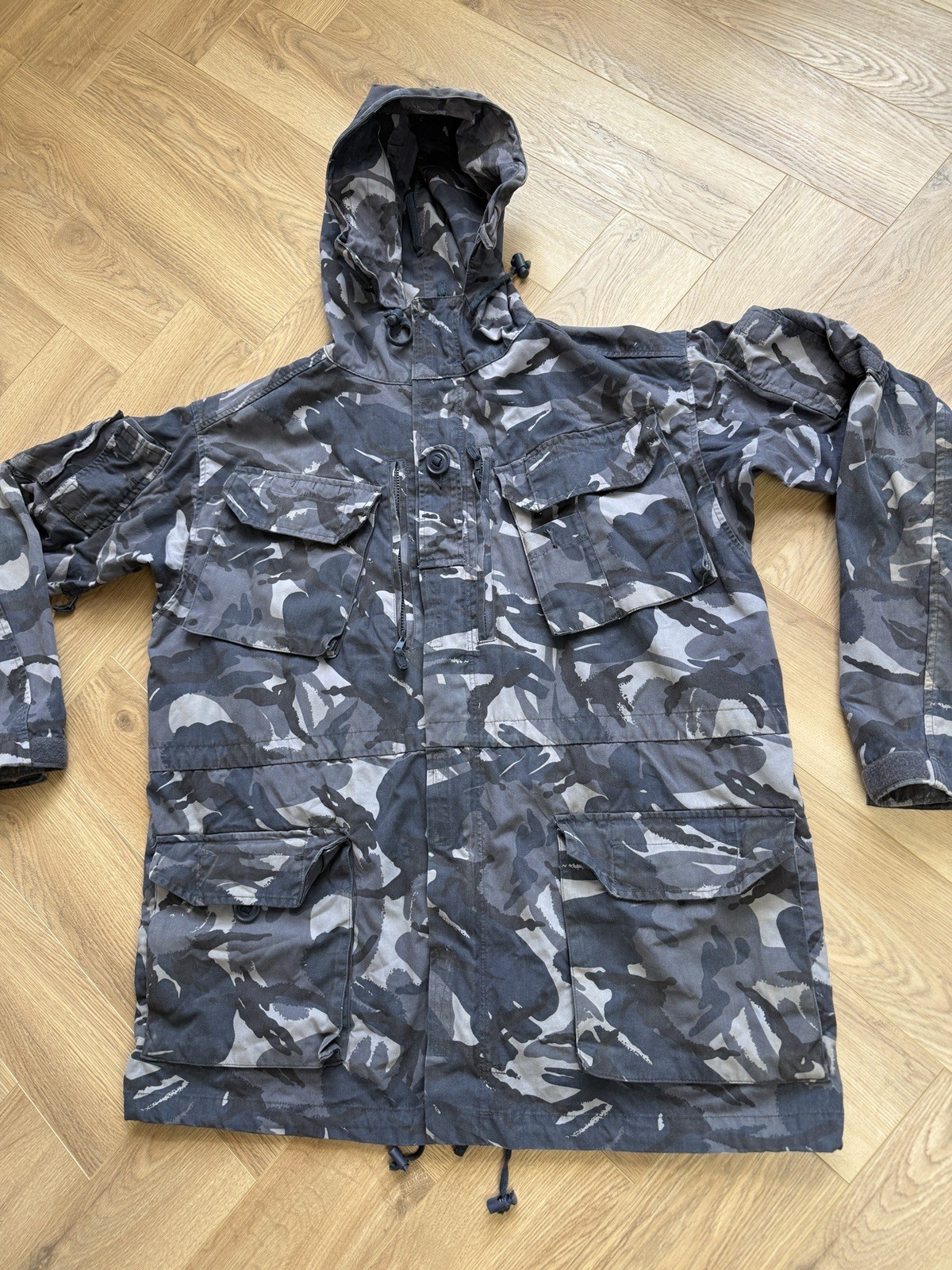 British DPM Windproof Blue Camo Smock Hooded Field Jacket OPFOR 180/112 - Large image 2