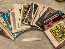 31 Cross Stitch & Quilting patterns ++ new and used