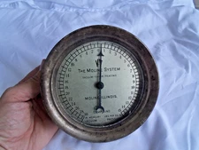 Vintage steam pressure gauge by The Moline System Illinois #68