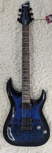 Schecter 2452 Omen Elite 6 Guitar Rosewood Fretboard See Thru Blue Burst