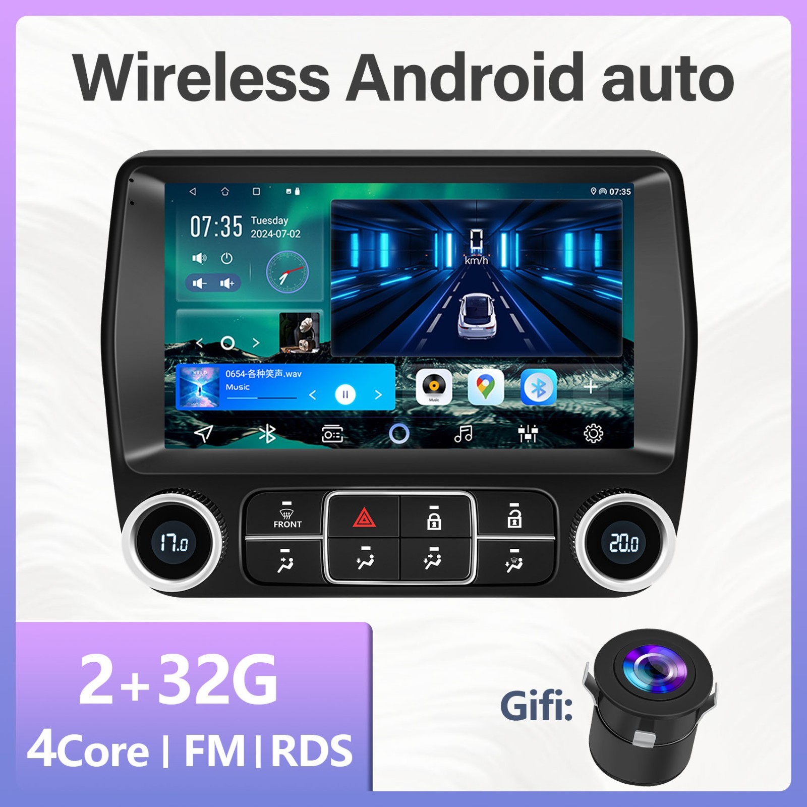 For Chevrolet Camaro 2010-2015 Android14 Radio Stereo FM Apple Carplay GPS Navi