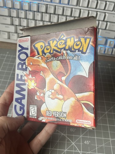 VGC/NM NTSC USA Pokémon Red Gameboy GB White E first print Complete In Box CIB - Picture 18 of 19