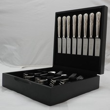 KINGS pattern Mappin & Webb silver service 40 piece canteen of cutlery set