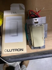 Lutron DVSTV-IV 3-Way Lighting Dimmer Control Ivory Fluorescent LED Electric
