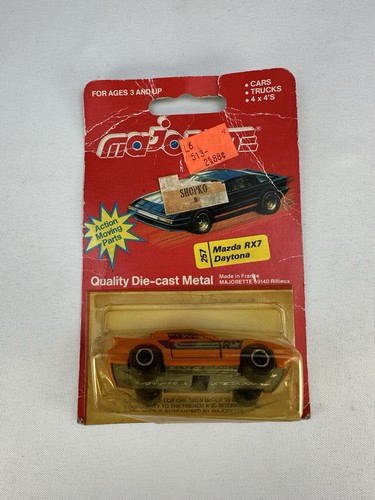 Majorette Orange Mazda RX7 Nr. 257 Diecast Made in France ungeöffnet