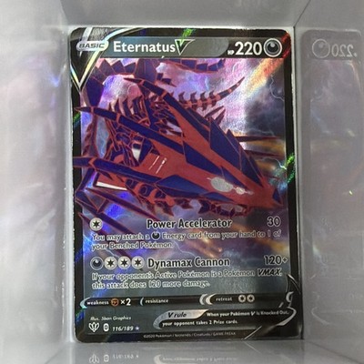 Pokémon TCG Eternatus V 116/189 Darkness Ablaze Holo Ultra Rare 220HP Eng 2020