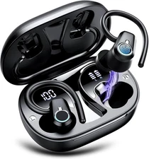 Wireless Earbuds 2023 Bluetooth Headphones 5.3 Sport 50H Ear buds with Earhoo...