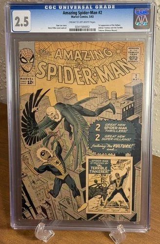 Amazing Spider-Man 2 1963 CGC 2.5 1st Appearance Vulture Marvel Comics