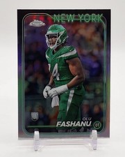 2024 Topps Chrome Football OLU FASHANU Refractor RC JETS #238