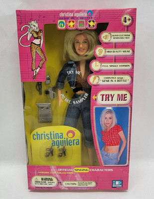 1999 Yaboom CHRISTINA AGUILERA Genie in a Bottle Action Figure - New / Sealed