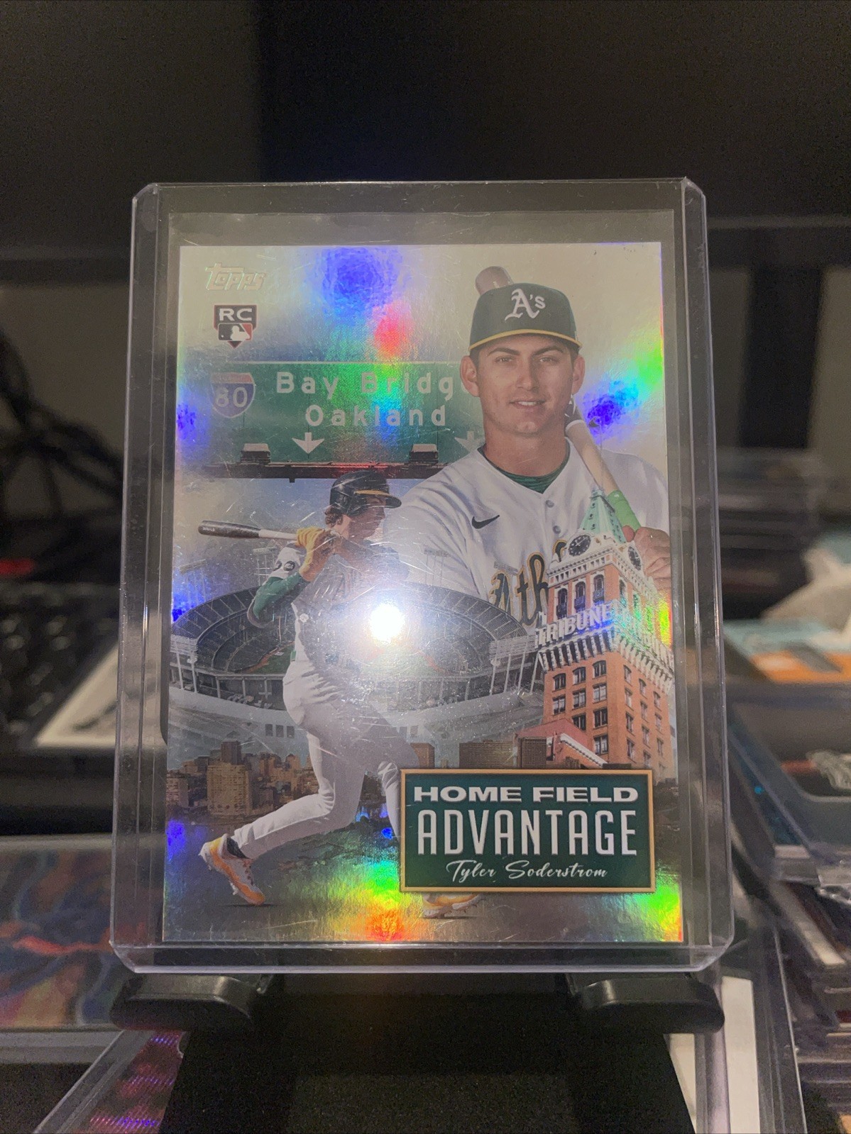 2024 Topps Chrome Update Tyler Soderstrom Home Field Advantage Rookie Athletics