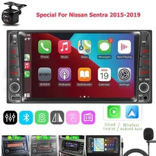 For 2015-2019 Nissan Sentra Car Radio Carplay Android Auto GPS Navi BT Stereo AM