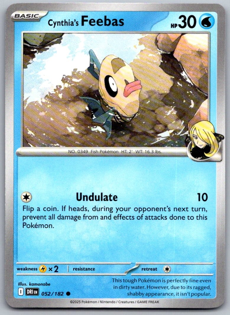 Cynthia'S Feebas Destined Rivals 052/182 Common PokéMon — English Near Mint
