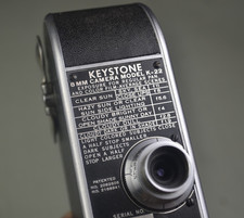 Vintage Keystone 8mm Movie Camera. Model K-22. Excellent Working Condition