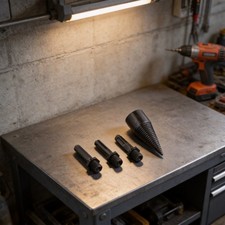 4 pz punte per trapano spaccalegna legna da ardere avvitatore a cono per trapani elettrici