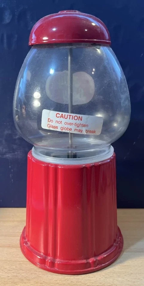 Jelly Belly 9" Gumball Máquina Dispensador de Caramelos Globo de Vidrio Base de Metal Foto 2 de 4