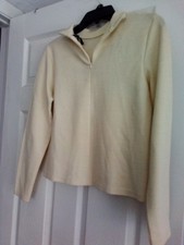 Ann Taylor Pullover Women's Sweater Medium Petit Cream Color