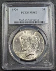 1926 Silver Peace Dollar PCGS MS62! EYE APPEAL! Old Glory C&C Weekly 1c Auction!