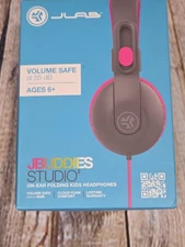 JLabon-Ear Kids Headphones Volume Safe Cloud Foam Pink