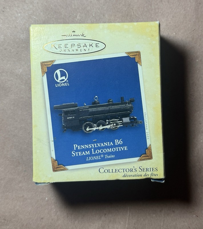 Hallmark Keepsake Ornament 2005 Pennsylvania B6 Steam Locomotive Lionel Train