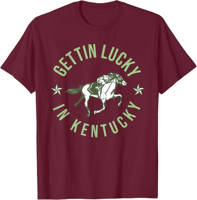 Derby Vintage Getting Lucky In Kentucky Horse Racing T-Shirt