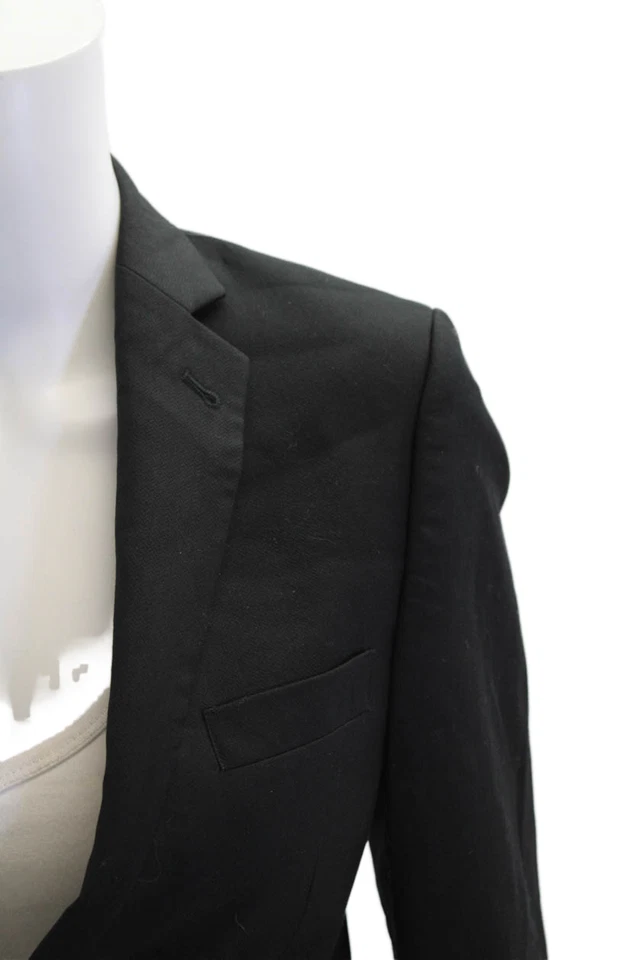 Blazer DKNY Mujer Lana Dos Botones Manga Larga Cuello Negro Talla 12 Foto 3 de 4