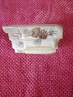 Frankoma Pottery Ashtray #456  Pine Cone Decorated Artist Signed