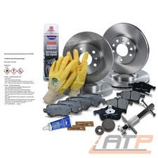 BREMSSCHEIBEN + BREMSBELÄGE BREMSKLÖTZE VORNE + HINTEN FÜR OPEL COMBO BJ 04-11