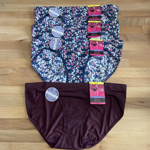 4Maidenform Barely There Bikini, DMBTBK, 3Navy & 1Plum size MED/6