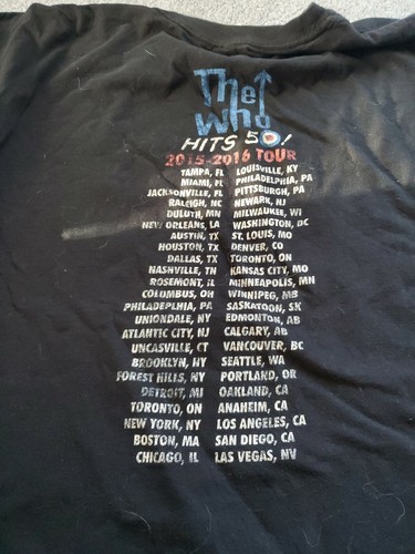Camiseta The Who 2016 Tour para hombre XXL CT1 - Imagen 5 de 5