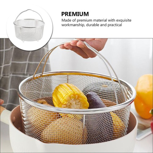 Cooking Fryer Basket Draining Stainless Steel Steam Mesh Snack - Bild 9 von 12