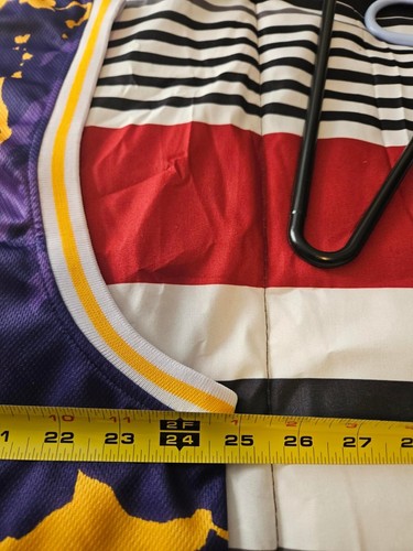 KOBE BRYANT Basketball Jersey #24 LOS ANGELES PURPLE GOLD CAMO JERSEY MENS 3XL - Picture 9 of 10