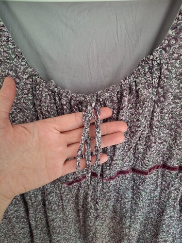 Luftiges knielanges Sommerkleid, Marke Linea Tesini, Größe 36, Farbe grau - Bild 2 von 6