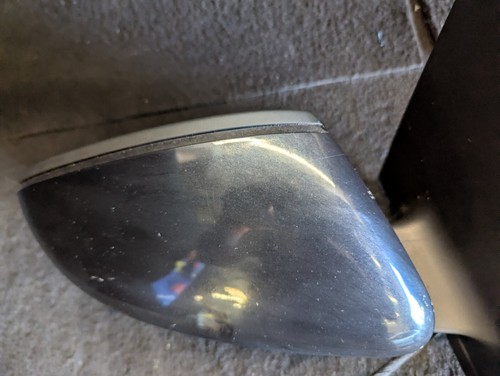 09-14 MK5 VOLKSWAGEN POLO OS DRIVER SIDE ELECTRIC WING MIRROR DEEP BLACK LC9X - Picture 4 of 8