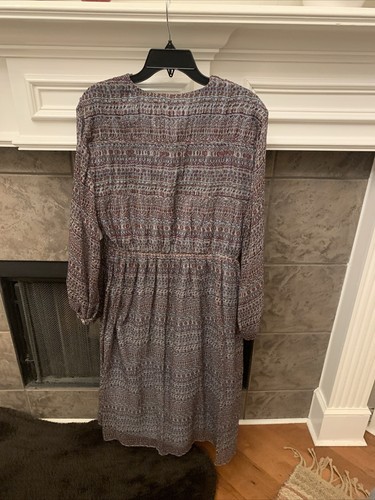 NWT JOIE ALQUINA MIDI SILK DRESS Arabian Spice Multi Size XS MSRP$448 - Afbeelding 9 van 16