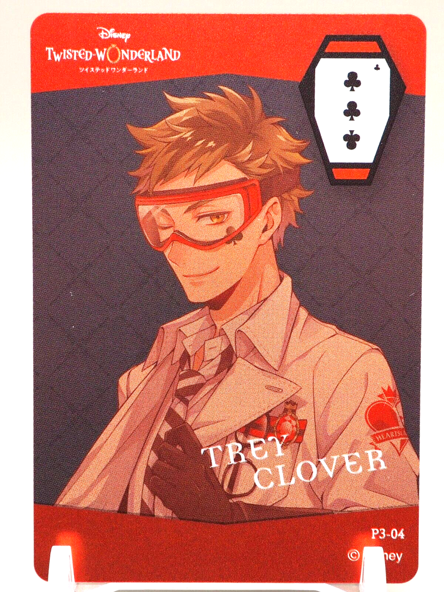 Trey Clover Twisted Wonderland Metal card P3-04 Disney Japanese