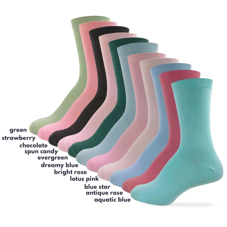 Mujer 3 Pares Calcetines Redondos Vintage Moda Color Algodón Sólido Tejido Suave Cálido Tobillo Foto 2 de 4