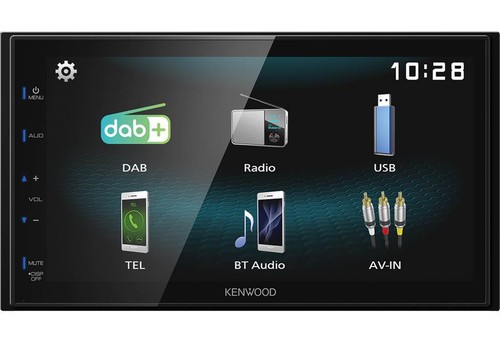 Kenwood Digital Autoradio DAB+ Bluetooth für Smart ForTwo 2007-2010 schwarz - Bild 4 von 5
